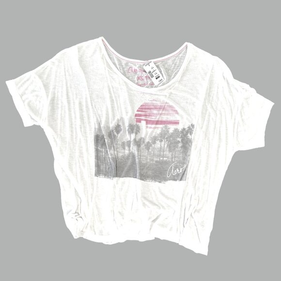 Aero White California Graphic Tee – Size XS (NWT) - Picture 1 of 4